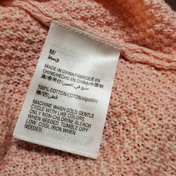 NWOT - Karen Scott Cotton Textured Tunic Top Pink - Picture 5 of 5